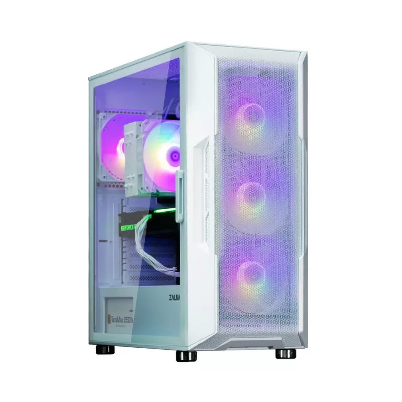 Caixa de computador Zalman I3 NEO ARGB WHITE Midi Tower
