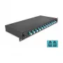 Caixa de fusão de fibra ótica DeLOCK 67004 preto metal 482x220x44mm