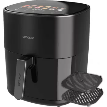 Fritadeira de ar quente Cecotec Cecofry&Grill Duoheat 6500, 6,5 L, 2200 W, ecrã tátil LCD, preto