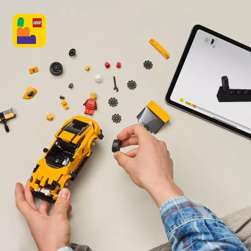 Brinquedo de construção LEGO Porsche 911 GT3 RS Speed Champions 77239 — escala 1:18, 348 peças, 9+ anos