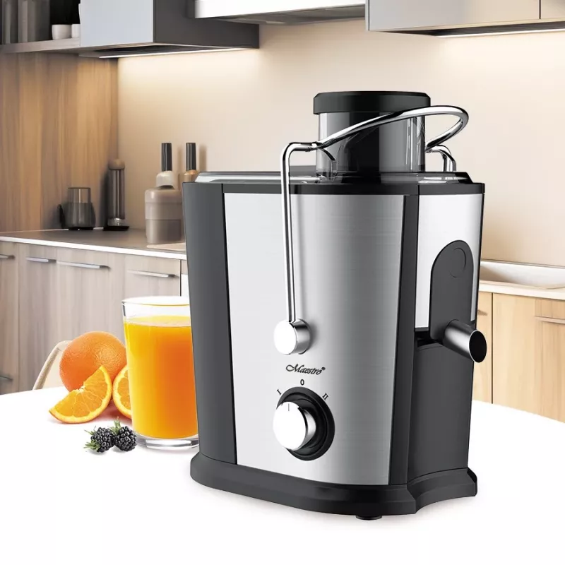 Maestro MR-802 centrifugadora de sumos, 700 W, preto/prateado