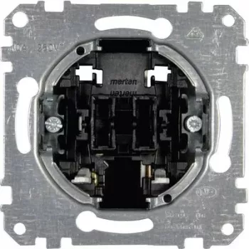 Botão de pressão Merten MEG3150-0000 1P metálico, 250 V AC, 10 A