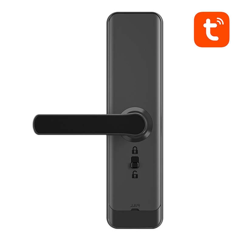 Fechadura inteligente Avatto ZSDL-A270-B-ALI-5572 ZigBee preta, teclado digital e ligação sem fios