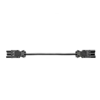 Bachmann - Cabo de alimentação - Wieland GST18/3 (M) - Wieland GST18/3 (F) - 2,0m - preto (375038)