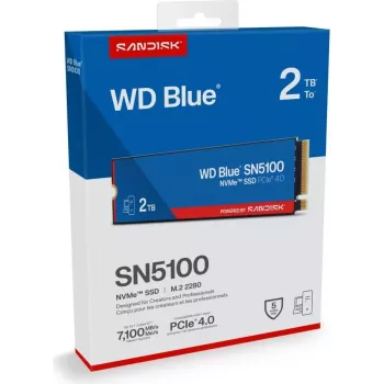 SanDisk 2TB WD Blue SN5100 NVME SSD - memória flash (WDBS4F0020BNC-WRSN)