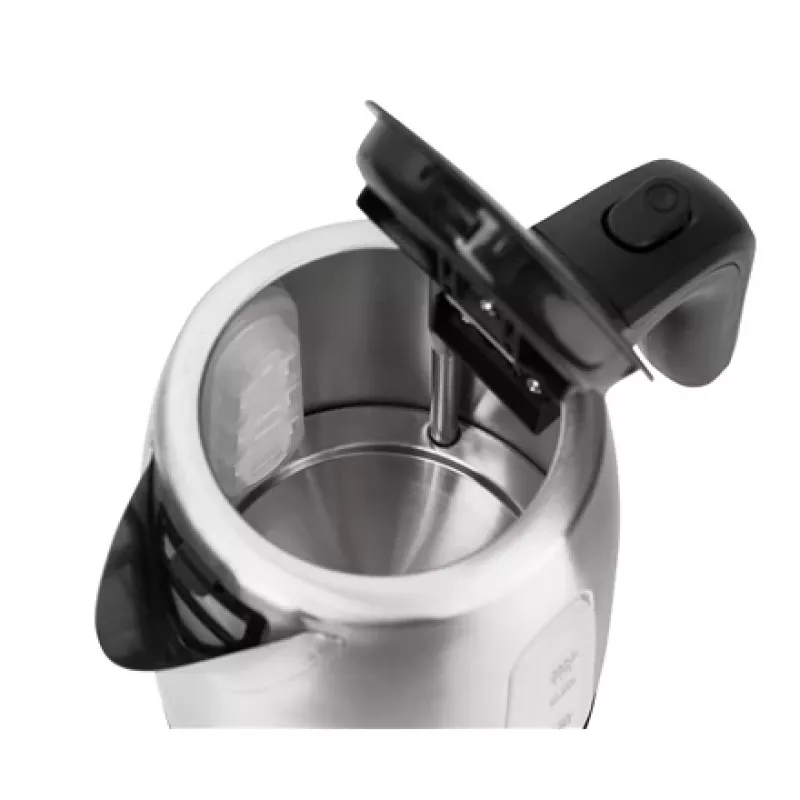 Chaleira elétrica Adler AD 1273 1 L 1200 W preto avelã aço inoxidável