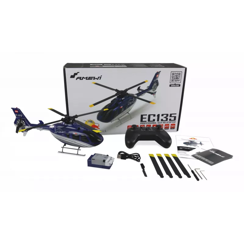 Amewi EC135 modelo de helicóptero radiocontrolado (RC) motor elétrico 1:32