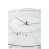 Relógio de parede NeXtime 8125 Fancy Round, Ø43 cm, branco/prateado