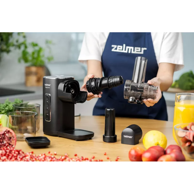Zelmer ZJP3900 EasyJuice extrator de sumo, 150 W, 500 ml, 2 velocidades, preto
