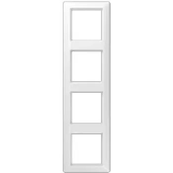 Painel de moldura para interruptor Jung AS 584 WW Branco, Duroplast, 80,5 × 293,5 mm