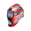 Yato YT-73921 máscara de soldar com escurecimento automático, preto/vermelho/prateado