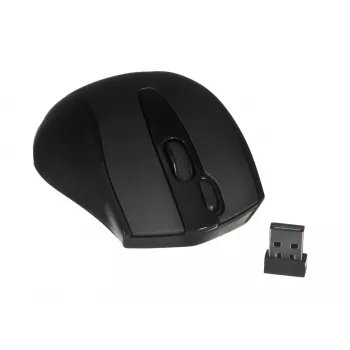 Rato RF sem fios A4Tech G9-500F, para destros, 1000 DPI, recetor nano 2,4 GHz, alcance 15 m, pilha AA