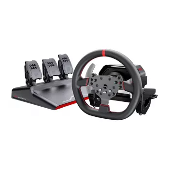 Conjunto de volante e pedais PXN V10 Pro para PC, PS4, Xbox One, Xbox Series X|S — compatível com Force Feedback, ligação USB
