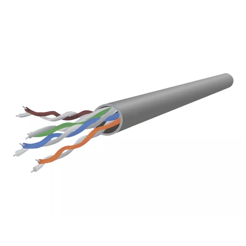 Cabo de rede Gembird Cat6 RJ-45 macho para RJ-45 macho 1 m, U/UTP, 24 AWG, cinzento