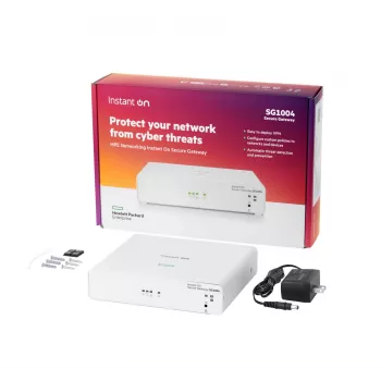 Switch de rede Instant On Secure Gateway 4 portas Gigabit SG1004 S0G33A