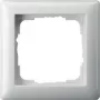 Moldura de parede Gira Standard 55 branca — sem parafusos, termoplástico, 80,7×80,7 mm, 11,4 mm de espessura