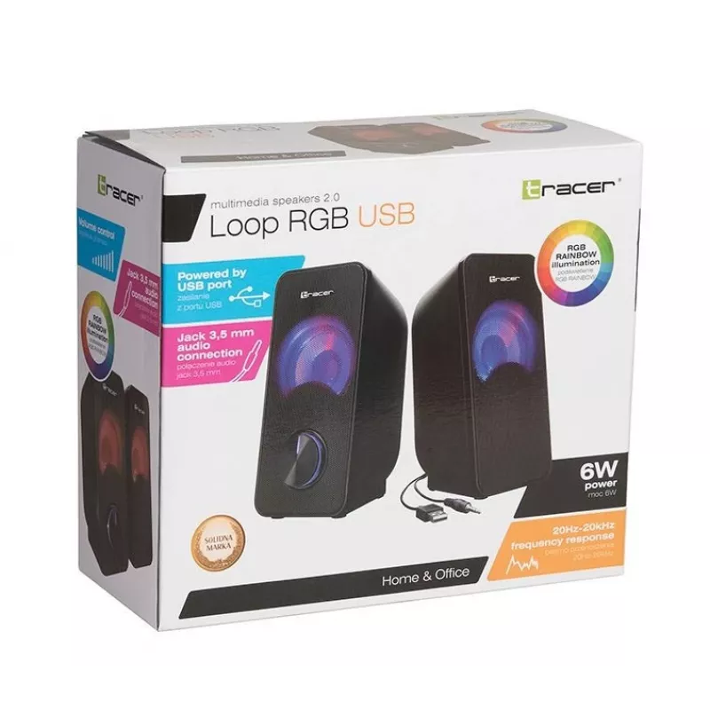 Altifalantes 2.0 Loop RGB USB