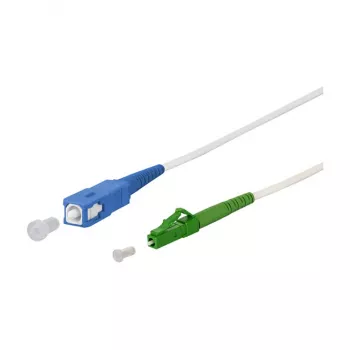 METZ CONNECT cabo de patch OpDAT SC-S/LC-S APC OS2 branco 1,0 m - fibra monomodo - 1 m