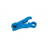 Descascador de cabos LANBERG NT-0102, punho de plástico, isolamento de proteção, lâminas substituíveis, azul