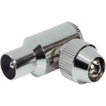 Adaptador coaxial ShiverPeaks 82020-1M — ligação roscada metálica, adaptador coaxial
