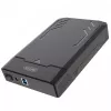 Caixa para HDD/SSD Unitek Y-3035 — SATA 2,5/3,5 polegadas, USB 3.2 Gen 1 (USB Type-B), 6 Gbit/s, preto, adaptador AC