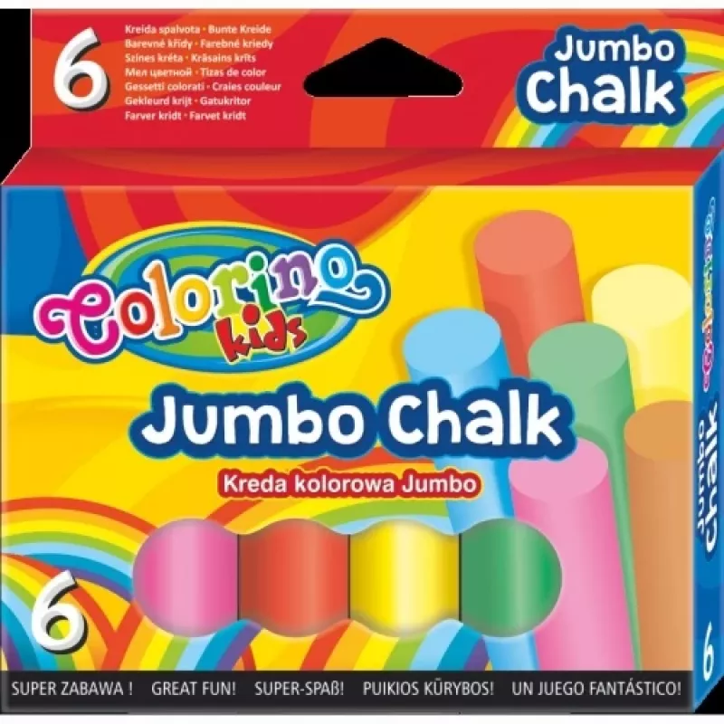 Giz de cor JUMBO Colorino Kids 6 cores