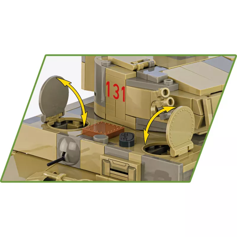 Conjunto de construção COBI Panzer VI Tiger no131 1275 peças