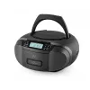 Leitor de rádio JVC RC-E444B preto com leitor de CD e sintonizador FM
