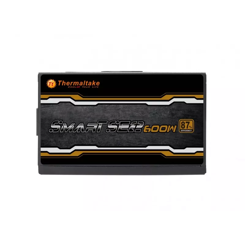 Fonte de alimentação Thermaltake Smart SE2 600W ATX semimodular, 86% de eficiência, ventoinha de 120 mm