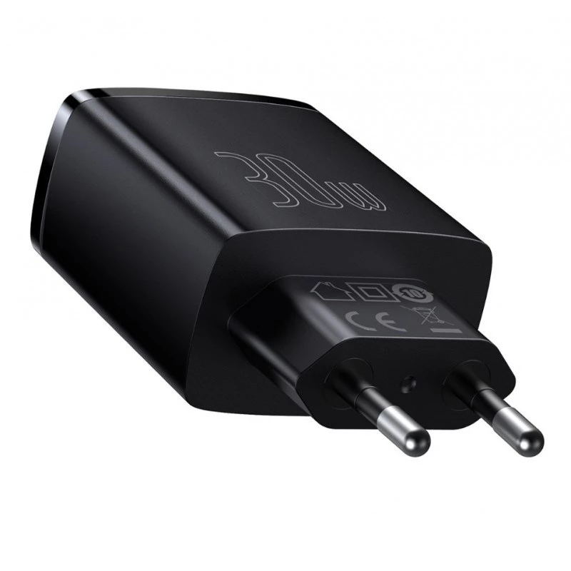 Carregador USB Baseus 30W QC PD3.0 Type-C carregamento rápido para iPhone 17 16 15 14 13 12 Pro Max Xiaomi Samsung