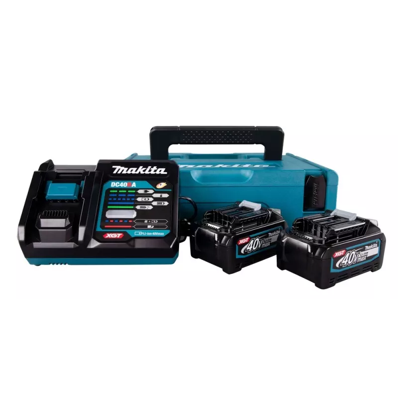 Conjunto de bateria e carregador Makita XGT