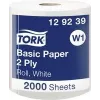 Toalhas de papel Tork 129239, 2 folhas, folhas para dispensador de rolo, utilização universal