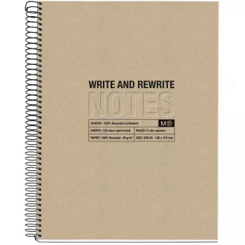 Caderno Miquelrius A603079 ECO Design A5 120 folhas bege