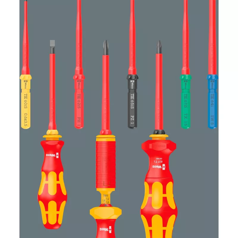 Conjunto de chaves de fendas Wera Kraftform Kompakt VDE Universal 1, 18 peças (05006613001)