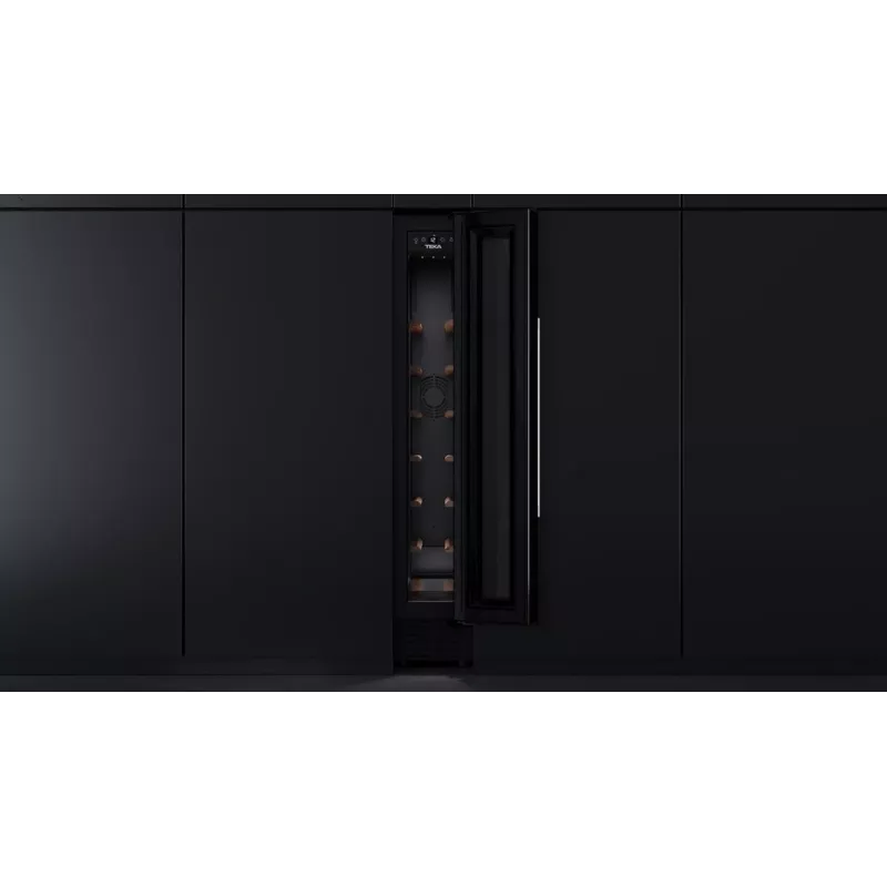 Teka RVU 10008 GBK Arrefecedor de vinho termoelétrico de encastrar preto 8 garrafas