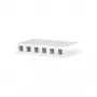 EFB-Elektronik Tomada de ligação Keystone, 6 portas, saliente, branco puro, sem módulos Fabricante: EFB Elektronik (EC020400006)