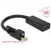 Adaptador de cabo de vídeo DeLOCK 62640 Mini DisplayPort para HDMI 0,25 m preto