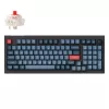 Teclado Keychron V5 Max Universal RF Wireless Bluetooth preto cinzento 96% Mecânico