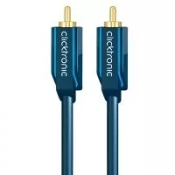 Cabo de áudio (ficha RCA/ficha RCA), 50 Ohm – 1,0 m cabo coaxial RCA para som dinâmico – cabo de áudio (ficha RCA/ficha RCA), 75 Ohm