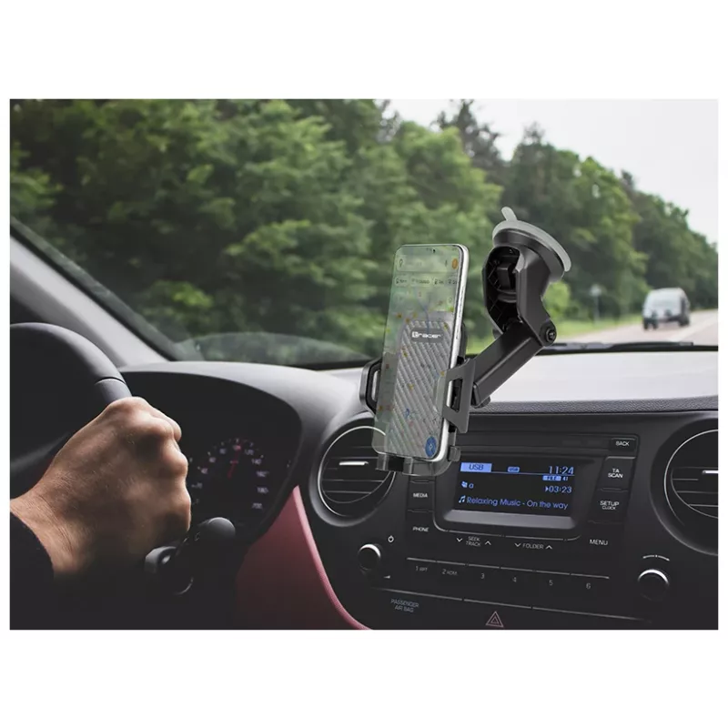 Suporte passivo Tracer TRAUCH46871 para telemóvel/smartphone preto