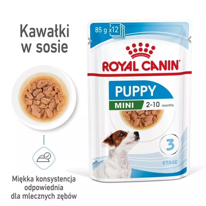 ROYAL CANIN SHN Mini Puppy in Sauce - Comida húmida para cachorros - 12X85g