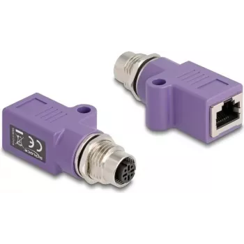 Adaptador DeLOCK 60678 M12 para RJ45 violeta