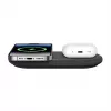 Belkin WIZ021VFBK – Estação de carregamento sem fios 2 em 1 com tecnologia Qi2 15 W, preto