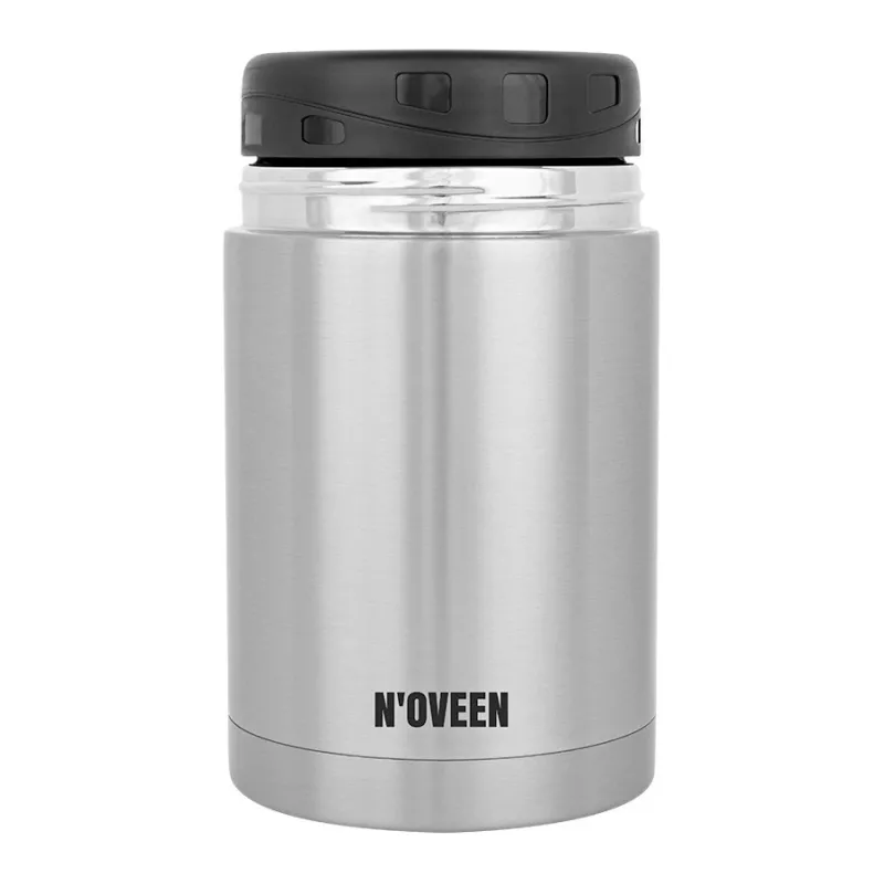 N'OVEEN TB951 termo para refeições, 800 ml, prateado