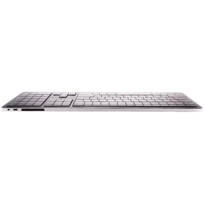 Teclado sem fios CLEVETURA CLVX 1 Touch-On-Keys AI, layout ANSI US Windows, interruptores scissor, caixa de alumínio, RGB interativo