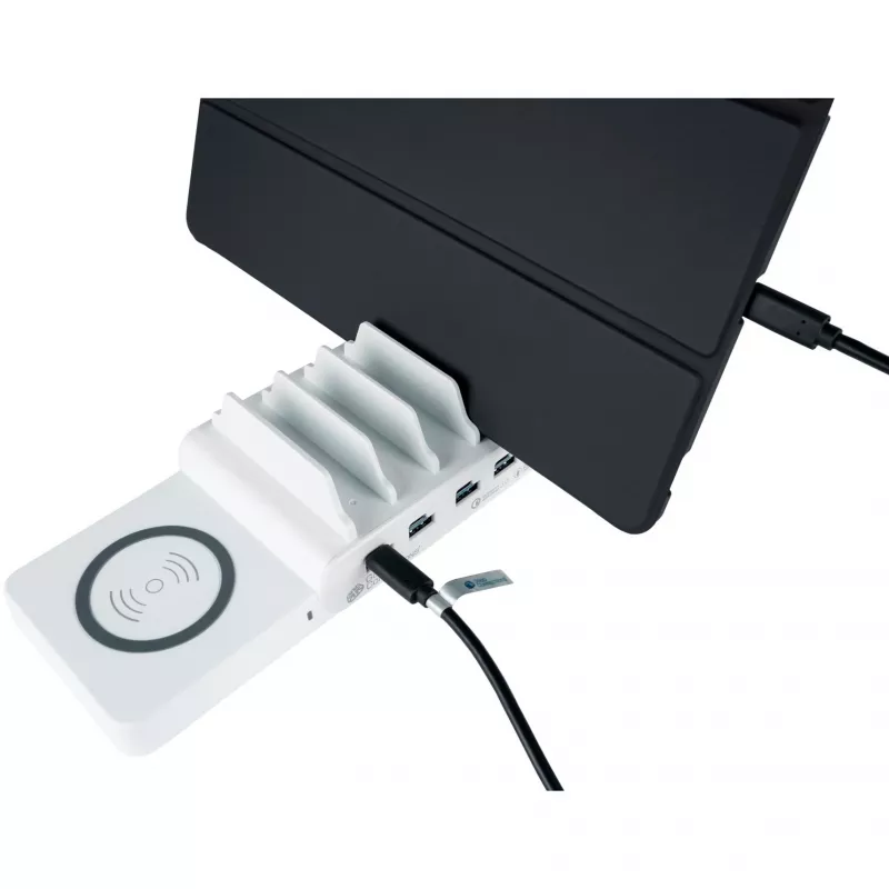 Carregador para dispositivos móveis Alcasa PCA-D006WQR carregamento rápido branco