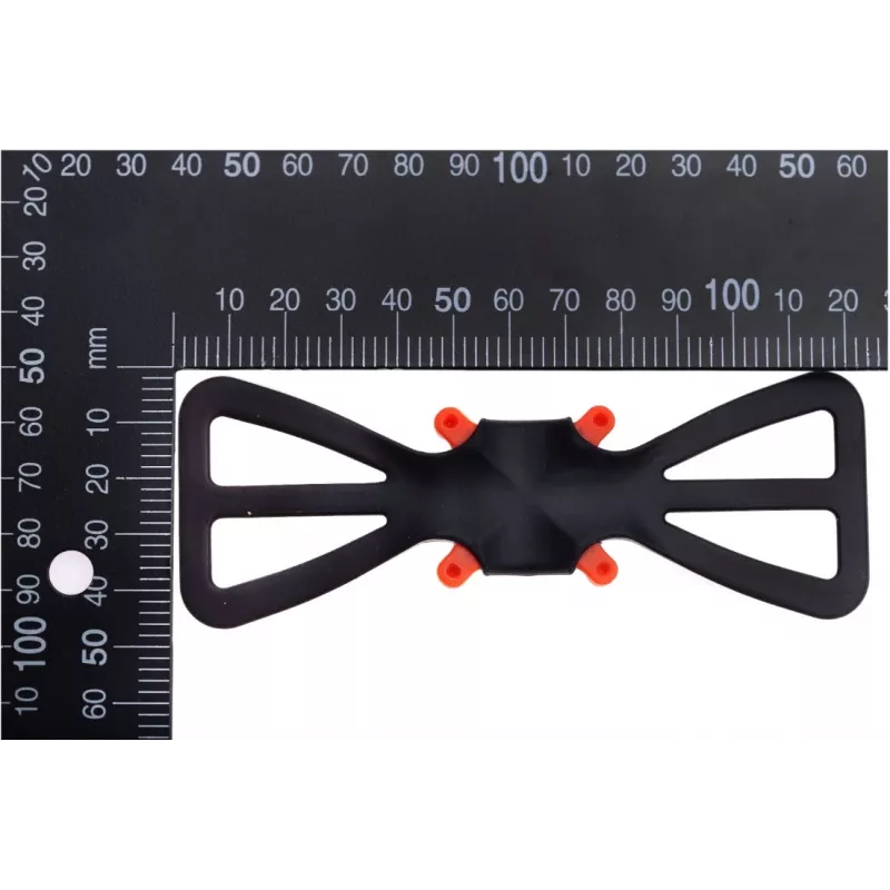 Suporte de telefone ajustável Deeper ITGAM0003 — suporte de telefone para cana de pesca, silicone, para telemóveis de 3,5–5 polegadas, 280 mm, preto