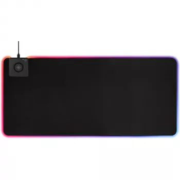 Deltaco GAM-092 - Preto - Monocromático - Neoprene - USB - Tapete de rato gaming