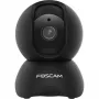 Foscam X5-B câmara de segurança IP, para interior, 5 MP 2592x1944, Wi-Fi e LAN, rotativa/inclinável, visão noturna de 8 m, deteção de pessoas, zoom digital 6x, preta