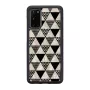 Capa de proteção iKins para Samsung Galaxy S20 – estrutura piramidal, preto